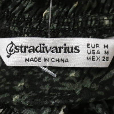 Robe verte fleurie - femme - Stradivarius - taille M - Très bon état - Photo 5